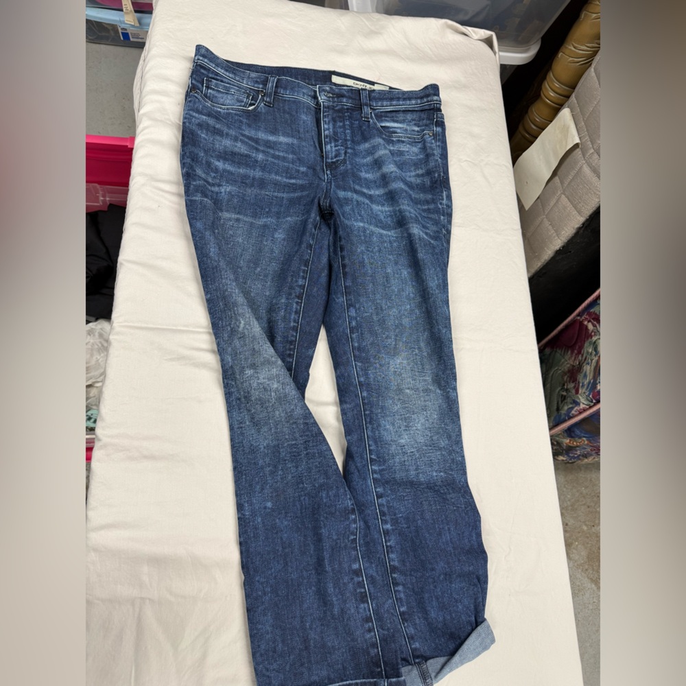 DKNY Women's Dark Blue Ankle Jeans